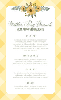 Wit List-based Mother's Day Brunch Restaurant Ad Us Legal US Legal Template