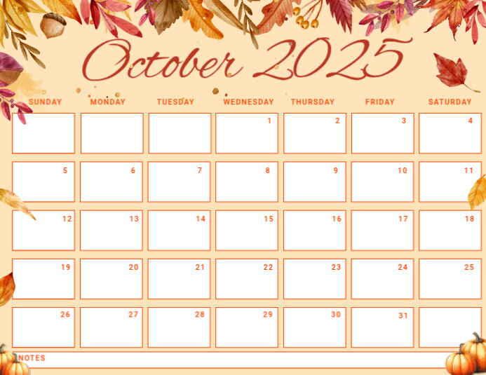 Copy of List-based October Schedule Flyer (us Letter) | PosterMyWall