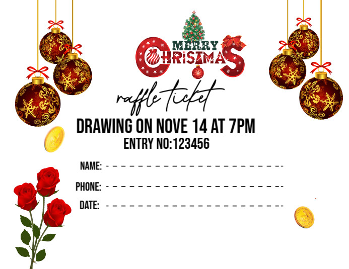 List-based Raffle Tickets Flyer (us Letter) Template | PosterMyWall