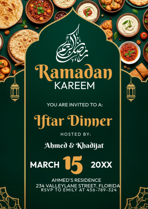 Copy of List-based Ramadan Food Menu A4 | PosterMyWall