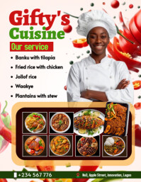Red List-based Restaurant Menu Poster Template | PosterMyWall