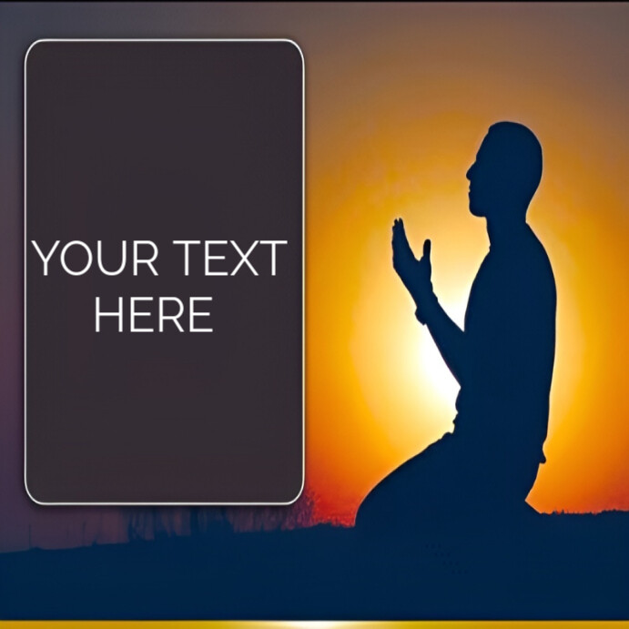 Copy of List-based Silhouette Prayer At Sunset Template – Spiritual ...