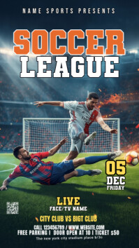 List-based Soccer Cup Instagram Story template
