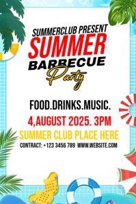 List-based Summer Ady Poster template
