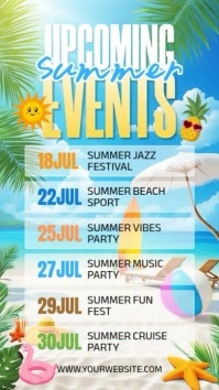 List-based Summer Events Instagram Story template