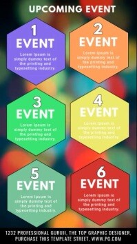 List-based Upcoming Event  Instagram Story template