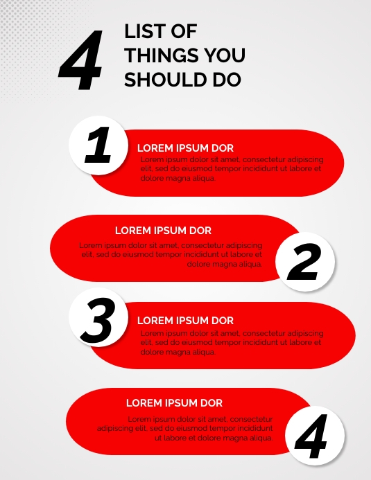 List Examples. Design List design Template | PosterMyWall
