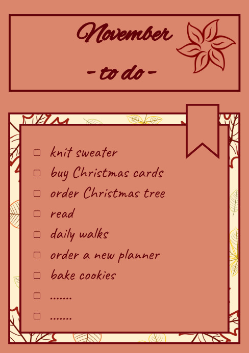 List to do Template | PosterMyWall