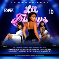 LIT FRIDAY PARTY Instagram Post template