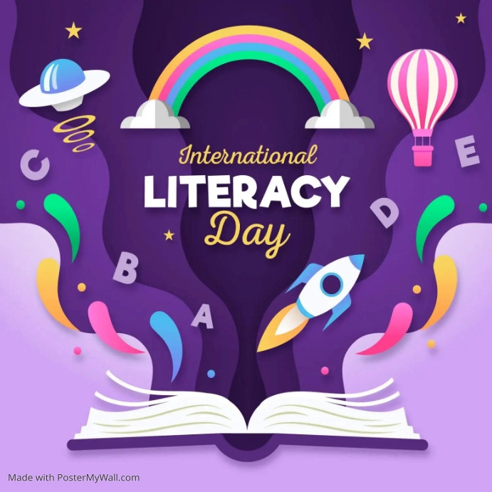 Literacy Event Examples Literacy day event flyer Template | PosterMyWall