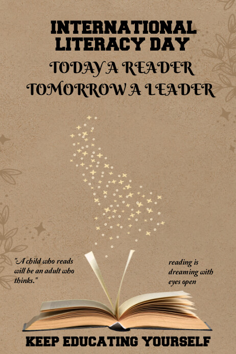 Literacy for all poster Template | PosterMyWall