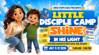 Little Disciple Camp Shine Kids YouTube-thumbnail template