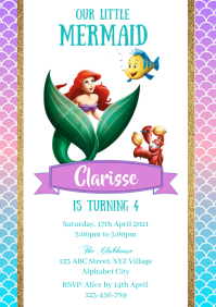 Little mermaid Template | PosterMyWall
