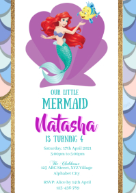 Little mermaid Template | PosterMyWall