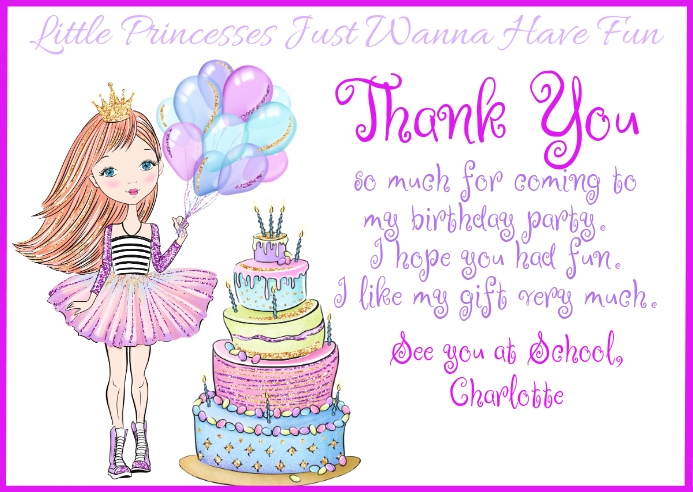Modele Petite Anniversaire De La Princesse Merci Carte Postale Postermywall Modele Petite Anniversaire De La Princesse Merci Carte Postale Postermywall