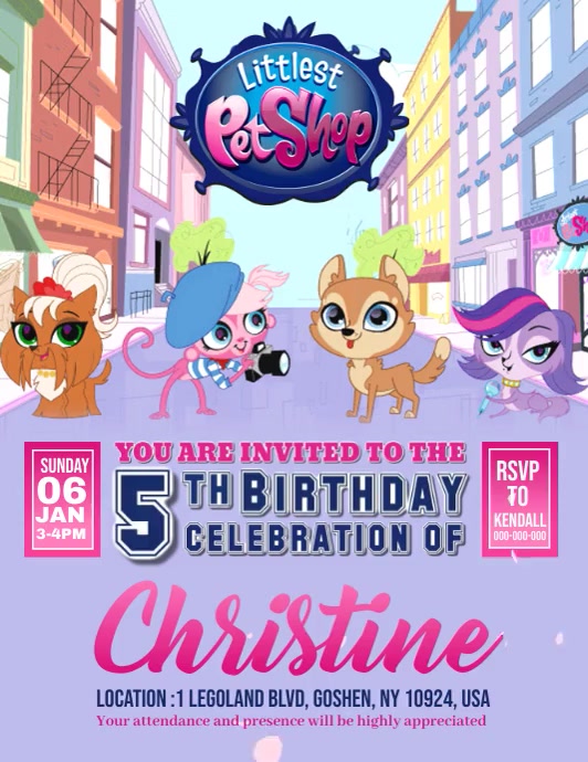 Littlest Pet Shop Template PosterMyWall