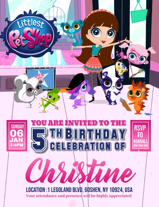 Littlest Pet shop Template | PosterMyWall