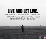 LIVE AND PATH QUOTE TEMPLATE Rectángulo Grande