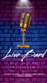 LIVE BAND Instagram Story template