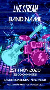 Live Band Instagram Story template