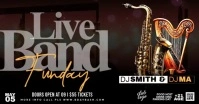 Live Band Funday Facebook Shared Image template