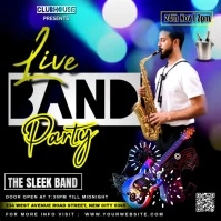 LIVE BAND PARTY FLYER TEMPLATE POSTER Publicación de Instagram