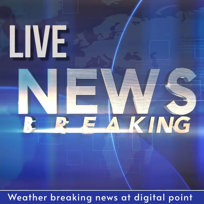 LIve Breaking News Video Template PosterMyWall LIve Breaking News Video Template PosterMyWall