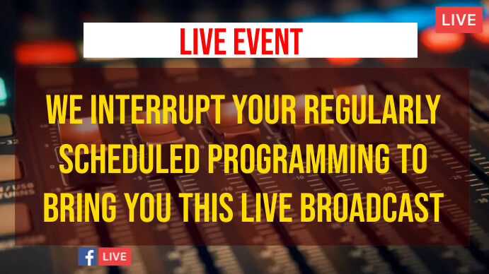 LIVE BROADCASTING DESIGN Template | PosterMyWall