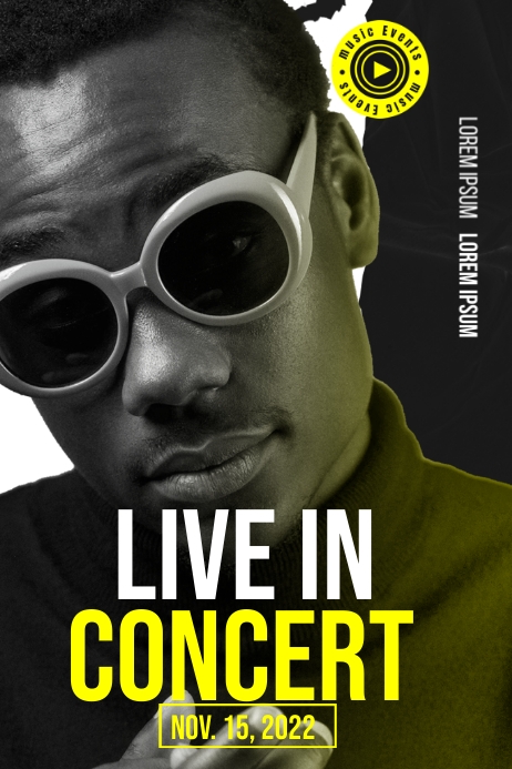 Concert Ad Examples Live Concert AD Template | PosterMyWall