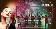 LIVE CONCERT Copertina evento Facebook template