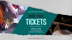 灰色 Live Music Concert Affichage numérique Template