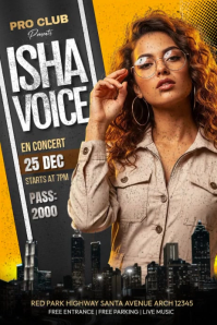 Live Concert Urban Music Poster template