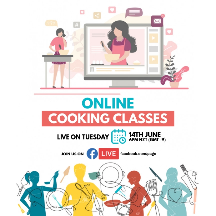 Poster Live Cook Copy of Live Cooking Lessons | PosterMyWall