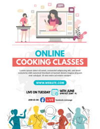 Basic Cooking Lesson Flyer Cooking Classes Flyer Design Template | PosterMyWall