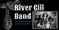 Live Country Band Ad Cover Flyer Capa para evento do Facebook template