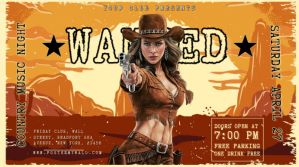 Live country Music Night Digital Display (16:9) template