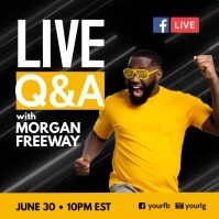 Live Facebook Q A Poster Template Postermywall