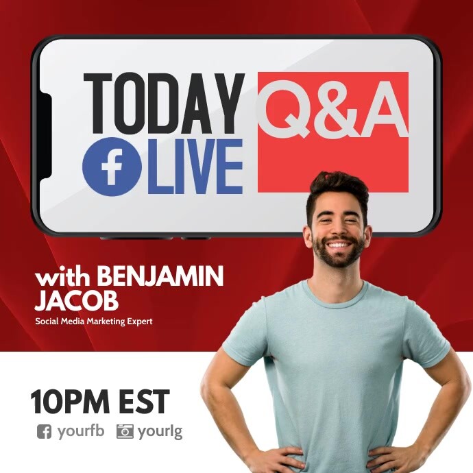Live Fb Question and Answer Template | PosterMyWall