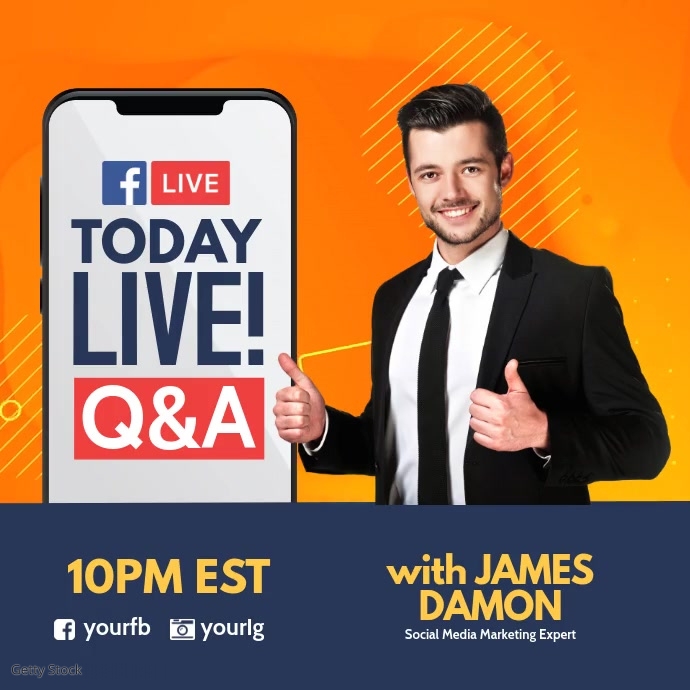 Fb Question Posts Live Fb Question and Answer Template | PosterMyWall