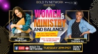 LIVE INTERVIEW FLYER Digital Display (16:9) template