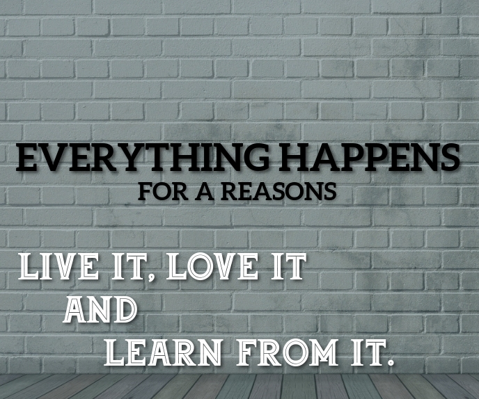 LIVE IT, LOVE IT AND LEARN FROM IT SHORT QUOT Large Rectangle template