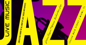 Live Jazz Music Design Video Banner Template Imagen Compartida en Facebook