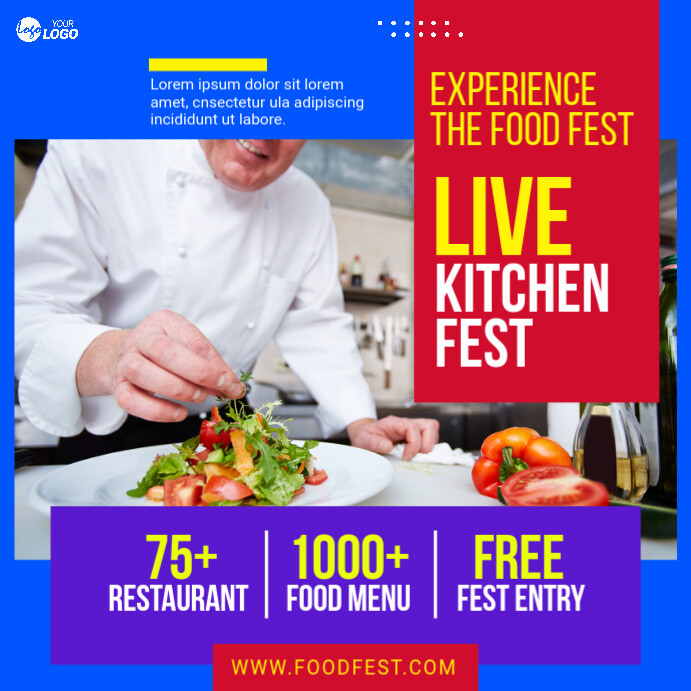 Live Kitchen Offer Template | PosterMyWall
