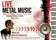 Live Metal Music Postcard template