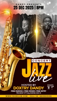 Live music concert ad Instagram Story template