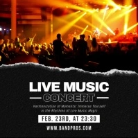 Live Music Concert Instagram Post template