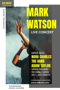 Live Music Concert Poster Template