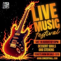 Live Music Concert - Video Instagram Post Template