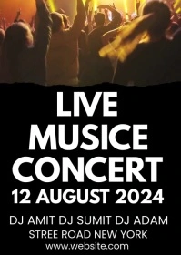 live music concert video template A6