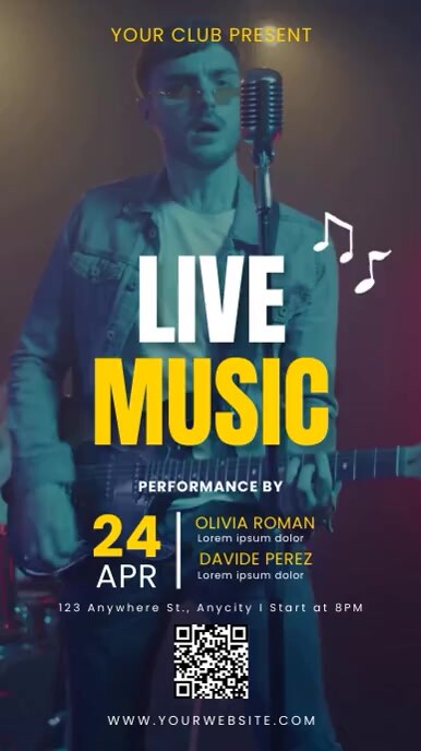 Live Music Instagram Story template